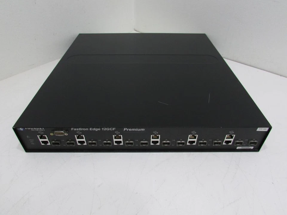Foundry FES12GCF-PREM-DC FastIron Edge 12GCF with Full L3 SW w/ 1- RPS5DC Switch - Image 1 of 3
