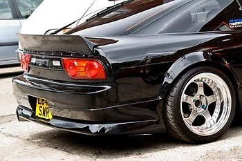 Universal 3" JDM Fender Flares white fiberglass 4pcs - Image 1 of 4