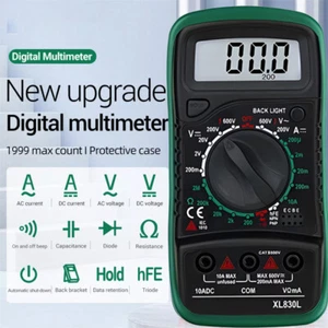 Multimeter mit Batterie Digital Spannungsmesser Prüfer Strom Messgerät DE - Bild 1 von 12