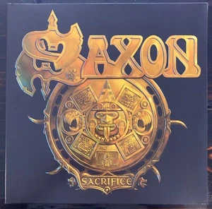 SAXON Sacrifice 2013 ORIGINAL PICTURE DISC Heavy Metal w/INNER Exc - Picture 1 of 4