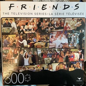 Friends TV Show 300 Piece Photo Collage Cardinal Jigsaw Puzzle Complete - Picture 1 of 2