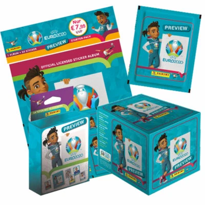 PANINI EURO 2020 PREVIEW Sticker Display Starter Blister aussuchen choose