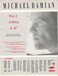 Michael Damian 1989 Ad- Was It Nothing At All Advertisement WXTI WKBQ KTFM WTBX - Picture 1 of 1