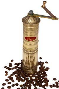 Traditional SOZEN Turkish Coffee Grinder Mill Engraved by Hand Straight 22.50cm