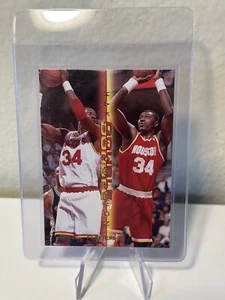 1995-96 Fleer Double Double #9 Hakeem Olajuwon Houston Rockets - Picture 1 of 2