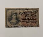 1869 Fourth Issue Us Fractional Currency 10 cents - 4th issue 10c