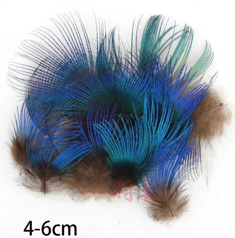 100pcs Natural Chicken Peacock Feathers Feather of Pheasant Tail DIY Jewelry - Image 1 of 4