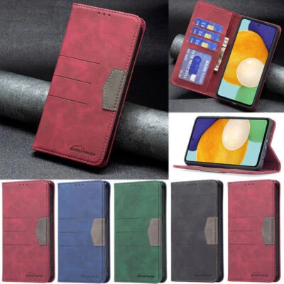 Leather Card Wallet Flip Phone Case For Samsung A53 A33 A23 A04S S23 S22 S21 5G - Image 1 of 4