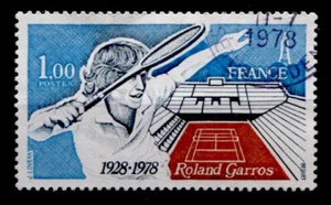 Tennis. Tennisspieler, Stadion Roland Garros. 1W. Gest. Frankreich 1978 - Bild 1 von 1