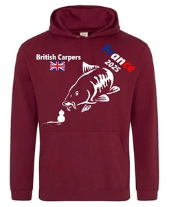 Carp Fishing Clothing - France 2025 - Burgundy - Picture 1 of 1