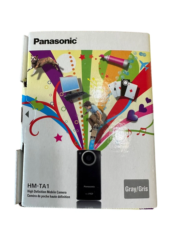 Panasonic HM-TA1 HD Digital Mobile Pocket Camera & Video Camcorder SD USB Gray - Image 1 of 4