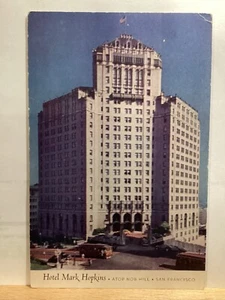 Mark Hopkins Hotel, Nob Hill: San Francisco, CA - Postal vintage - Imagen 1 de 3