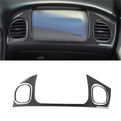 Cubierta de tablero de pasajeros de fibra de carbono para Chevrolet Corvette C5 1998-2004 Foto 1 de 4