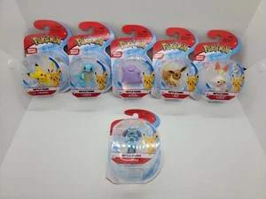Pokemon Battle Figure Lot Of 6 Full Set Pikachu squirtle Jazwares - Picture 1 of 2