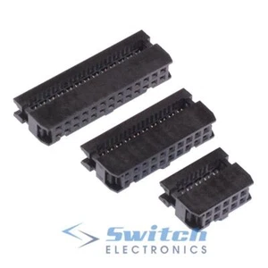 6 to 64 Way IDC Cable Mounting Socket Connector 2.54mm Pitch - Picture 1 of 34