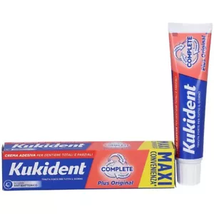 Kukident Complete Plus Original Crema Adesiva Per Dentiere Totali e Parziali Aro - Foto 1 di 2