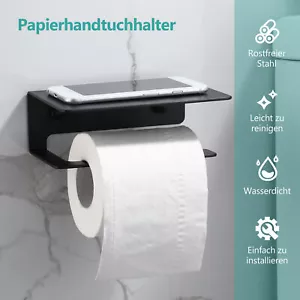 Klopapierhalter ohne Bohren Toilettenpapierhalter EMKE Klorollenhalter Edelstahl - Bild 1 von 10