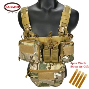 Chest Rig Airsoft Tactical Vest Military Pack Magazine Pouch Holster System Hot - Picture 1 of 32