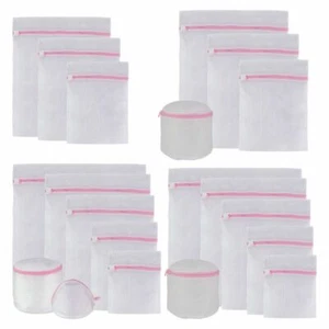 Womens Mesh Laundry Wash Bag Net Lingerie Underwear Socks Stockings Bra Hot - Picture 1 of 16
