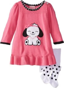Baby Dress Newborn Girl 2 Pcs Set 3 6 9 12 18 24 Months Infant Party New Gift - Picture 1 of 12