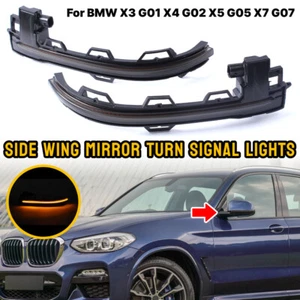 Schwarze Spiegelblinker Aussenspiegel Laufblinker Für BMW X3 G01 X4 G02 X5 G05 - Picture 1 of 12