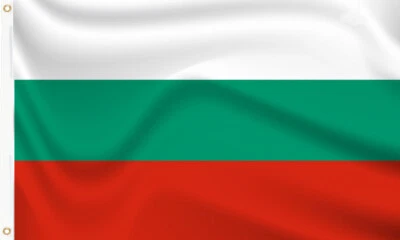 BULGARIA FLAG 5 x 3 FT LARGE flags Republic of Bulgaria Bulgarian Banner New - Image 1 of 3