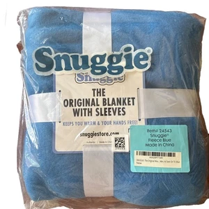 Snuggie Original Blanket Sleeves Blue Adult Soft Fleece In Box One Size NIB - Picture 1 of 2