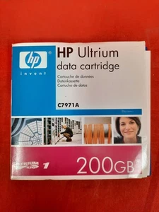 HP LT-O1 Ultrium 200GB Data Card C7971A Blue Internal Tape DXR536 7693 - Picture 1 of 3