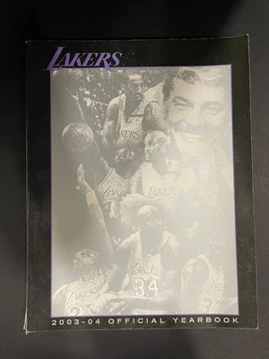 2003 -04 Los Angeles Lakers Basketball Official Yearbook - Image 1 of 4