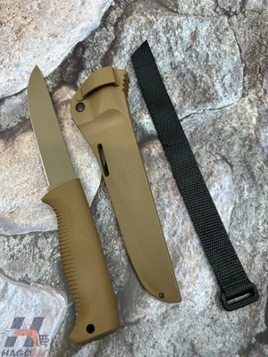 Peltonen Knives M95 Ranger Puukko Fixed Knife 6" 80CrV2 Steel TPE Handle Coyote - Image 1 of 4