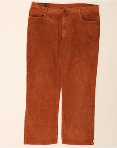 MARLBORO CLASSICS Pantalone uomo dritto in velluto a coste W42 L30 marrone DN73 - Foto 1 di 4