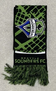 Sciarpa Seattle Sounders FC collo grezzo 60” verde nero nuova senza etichette - Foto 1 di 6