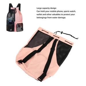 Lightweight Mesh Beach Backpack For Gym Swimming Rope Bag YSAL - Picture 1 of 22