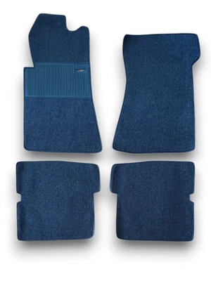 Alfombrillas alfombra para Mercedes Benz SL107 R107/W107 4 piezas bucle azul Foto 1 de 4