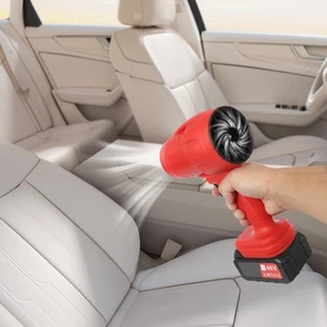 1.1lbs Wind Power Red Car Dryer Li-battery Lightweight Dryer Overheat Protection - Picture 1 of 12