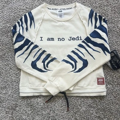 Pullover Crema Disney Star Wars Ahsoka I AM NO JEDI Ashley Eckstein Talla XS NUEVO Foto 1 de 4