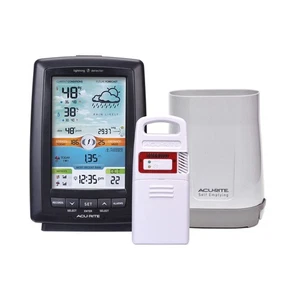 Weather Station Rain Gauge, Lightning Detector, Color Display - Picture 1 of 8