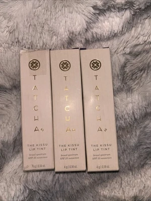 Tatcha The Kissu Lip Tint Regular Size (4g)  3 Pc Full Set New In Box - Image 1 of 4