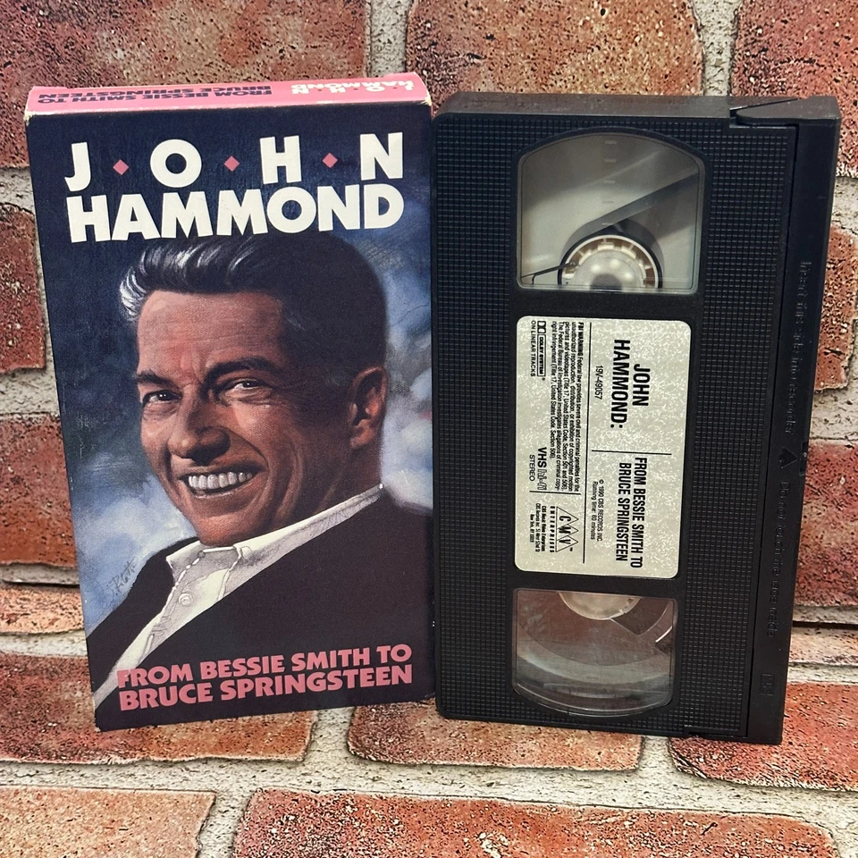 John Hammond VHS Used From Bessie Smith To Bruce Springsteen Music Bio Foto 1 de 3
