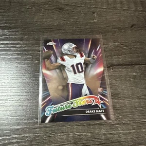 Drake Maye 2024 Topps Chrome Football Future Stars RC #FS-3 New England Patriots - Foto 1 di 4