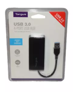 Targus 4-Port USB 3.0 Hub (ACH124US), Black (ACH154) - NEW & SEALED! - Picture 1 of 12