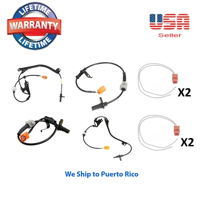 Sensor de velocidad ABS delantero trasero izquierdo y derecho 4 conectores aptos: Acura TL 2004-2008 Foto 1 de 4