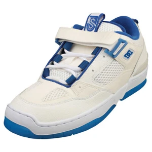DC Shoes Js 1 Hombres White Blue Zapatillas Patin - Imagen 1 de 8