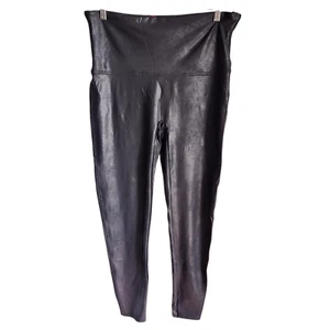 Spanx Hose 2XL XXL Schwarz Damen Kunstleder Leggings Pleather - Bild 1 von 9