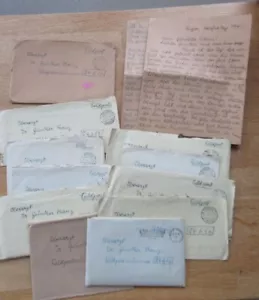 11 Feldpostbriefe eines Oberarzt der Wehrmacht Interessanter Inhalt FP Nr. 24626 - Bild 1 von 4