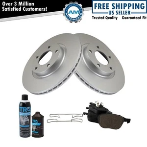 Brake Pad & Coated Rotor Ceramic Front Kit w/Chemicals for Mazda3 Mazda5 3 5 - Picture 1 of 10