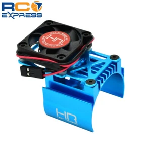 Dissipatore di calore motore clip-on Hot Racing con ventola e regolazione Supporto (Tamiya Blue) MH550T16 - Foto 1 di 5