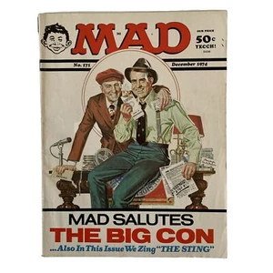 MAD Magazine #171 December 1974 The Sting Norman Mingo Cover Nixon Alfred E. - Picture 1 of 24