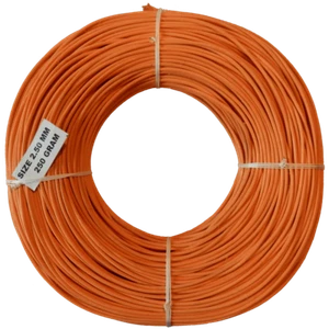 Peddigrohr Korb Flechtmaterial Ø 2,5mm 250gr - Orange - Apricotorange - Bild 1 von 2