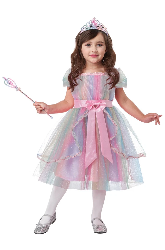 彩色彩虹公主幼儿服装 — 第 1/2 张图片